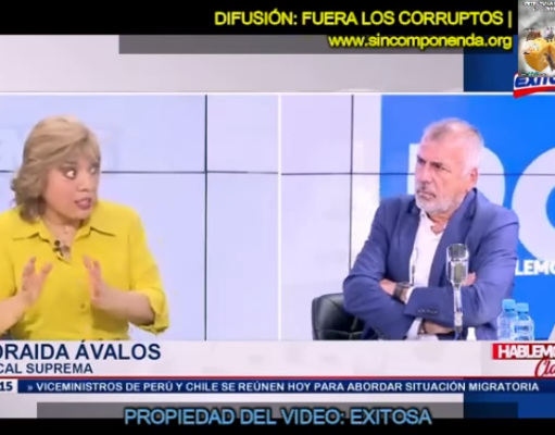 ZORAIDA ÁVALOS FUE DONDE LUCAR ASUSTADA A DEFENDERSE DE LA DENUNCIA DEL CONGRESO