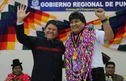 EXGOBERNADOR PUNEÑO SIGUE CON EL PLAN RUNASUR DE EVO MORALES