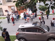 ESTA VEZ LE TOCÓ A LA COORDINADORA NACIONAL DE DDHH: PROTESTA DE LA RESISTENCIA