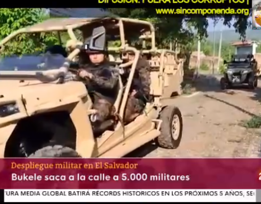 MATARON A UN POLICÍA, 5000 HOMBRES LOS BUSCAN POR ORDEN DE BUKELE