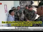 UN DELINCUENTE TERRORISTA ECHÓ A LAS CABEZAS SENDERISTAS