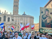 PROCESIÓN EN ROMA CON EL ÍCONO ORIGINAL DE LA VIRGEN DEL PERPETUO SOCORRO