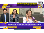 TRABAJADORA EMBARAZADA DENUNCIA A CONGRESISTA ROJO EDGAR TELLO Y LUEGO RECIBE AMENAZAS