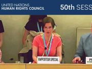 EXPERTA EN DERECHOS DE LA MUJER CRITICA A LOS GOBIERNOS QUE INTIMIDAN Y AMENAZAN A LOS QUE SE OPONEN A LA IDEOLOGÍA TRANS ANTE LA ONU