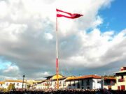 UNA DE LAS FESTIVIDADES DE MÁS ENCENDIDO FERVOR PATRIO Y RELIGIOSO: LA PARADA DEL GALLARDETE