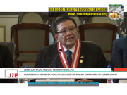 SALAS ARENAS SE TRAJO ABAJO EL ORDEN JURÍDICO DEL PERÚ Y SE SOMETIÓ A LA CAVIARADA INTERNACIONAL CON UNA CONFERENCIA DE PRENSA
