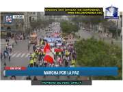 ASÍ SE DESARROLLÓ LA MARCHA POR LA PAZ EN LIMA