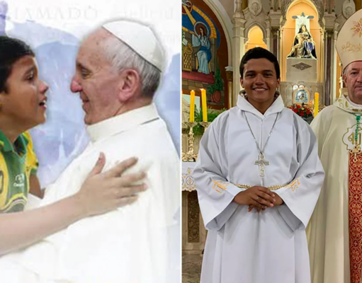 TESTIMONIO: A LOS 9 AÑOS EN LA JMJ RÍO 2013 LE DIJO AL PAPA FRANCISCO QUE SERÍA SACERDOTE Y HOY CON 19 AÑOS ES SEMINARISTA