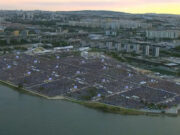 MAREA DE JÓVENES EN ÚLTIMA MISA DEL PAPA FRANCISCO EN LA JMJ LISBOA 2023