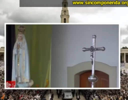 EL PAPA FRANCISCO EN EL MENSAJE A LA VIRGEN MARÍA CON LA MULTITUD DE FIELES CATÓLICOS