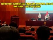 CAVIARES Y PRO TERRORISTAS HICIERON RESBALAR AL PRESIDENTE DEL PODER JUDICIAL