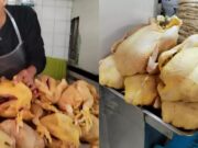 VENDEDORES DE POLLO FUERON OBLIGADOS A BAJAR SUS PRECIOS, PUES LAS AMAS DE CASA YA NO LES COMPRABAN