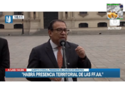 FUERZAS ARMADAS EN LUGARES DE TERRORISMO URBANO APOYARAN A FUERZAS POLICIALES