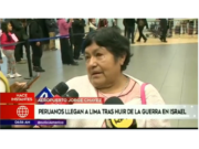 PERUANOS QUE SALIERON DE ISRAEL POR SUS PROPIOS MEDIOS LLEGARON AL PAÍS