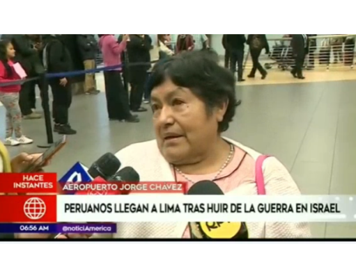 PERUANOS QUE SALIERON DE ISRAEL POR SUS PROPIOS MEDIOS LLEGARON AL PAÍS