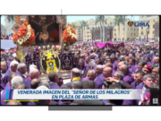 HOMENAJE DE LA MUNICIPALIDAD DE LIMA Y EL ALCALDE LÓPEZ ALIAGA AL SEÑOR DE LOS MILAGROS