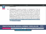 CORTE SUPERIOR DE JUSTICIA DE LIMA FALLÓ A FAVOR DE LA DEMANDA DE AMPARO QUE PRESENTÓ TOMÁS ALADINO GÁLVEZ VILLEGAS CONTRA LA JNJ
