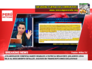 GRABACIÓN DELICTIVA CONTRA PATRICIA BENAVIDES