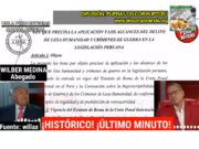 LEY DE LESA HUMANIDAD CALLA EL HOCICO A CORTE IDH, A TERRORISTAS Y A CAVIARES