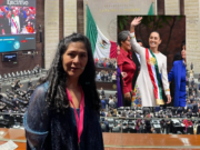 LILIA PAREDES, LA ASILADA EN MÉXICO ESTUVO EN TOMA DE MANDO DE LA NUEVA PRESIDENTE