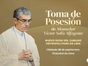 TOMA DE POSESIÓN DEL PADRE VÍCTOR SOLÍS EN LA CATEDRAL DE LIMA. ES EL NUEVO DEÁN