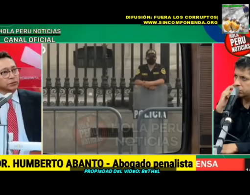 HUMBERTO ABANTO ABONA MÁS ELEMENTOS AL GOLPE DE ESTADO DADO POR CASTILLO