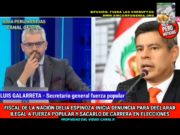 DELIA ESPINOZA ES DEL PARTIDO POLÍTICO DE IDL Y BUSCA DECLARAR ILEGAL AL PARTIDO DE FUERZA POPULAR