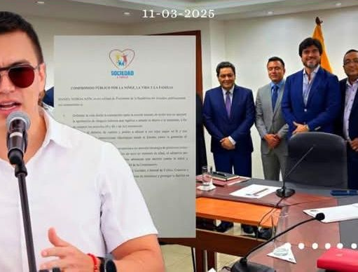 PRESIDENTE DE ECUADOR SE COMPROMETE A NO IMPONER LA IDEOLOGÍA WOKE PROTEGIENDO A LA NIÑEZ DE ECUADOR DE IDEOLOGÍAS PERVERSAS