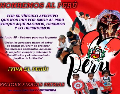 EL PERÚ NO DEJARÁ QUE NINGÚN IMPERIO COLONIALISTA GLOBAL E IDEOLÓGICO NOS HAGA PERDER LA IDENTIDAD PERUANA Y SUS TRADICIONES E HISTORIA