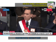 FFAA Y PNP RECONOCIERON AL PRESIDENTE CONSTITUCIONAL JOSÉ JERÍ COMO JEFE SUPREMO