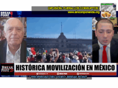 PROTESTAN CONTRA LA PRESIDENTE DE MÉXICO POR PERMITIR EL NARCOTRÁFICO EN EL GOBIERNO Y PORQUE SE NIEGA A LUCHAR CONTRA ELLOS