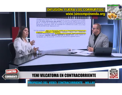 YENI VILCATOMA DENUNCIA EL FRAUDE ELECTORAL INICIADO NUEVAMENTE