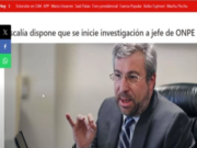 CUIDADO CON CORBETO, JEFE DE LA ONPE