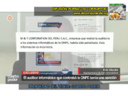 LA EMPRESA M&T TENÍA SANCIÓN Y SU TRABAJO DE AUDITORÍA FUE PARA CUESTIONES O FALTAS LEVES