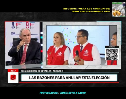 DOCTOR GONZALO ORTIZ DE ZEVALLOS HABLA FUERTE Y CLARO CONTRA EL FRAUDE, BURNEO, CORVETTO Y BALCAZAR