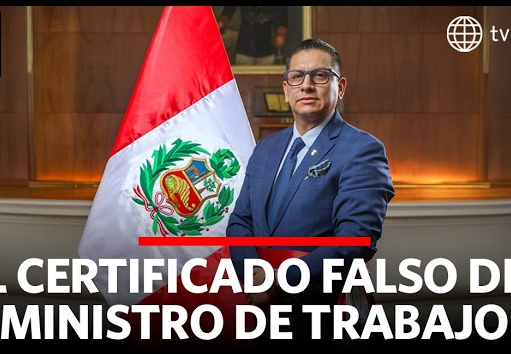 ¡ESCÁNDALO!MINISTRO DE TRABAJO HABRÍA USADO UN CERTIFICADO FALSO PARA OBTENER SEIS NOMBRAMIENTOS EN EL ESTADO