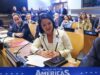 TRUMP DESPUÉS DE ESCUCHAR A KEIKO «QUE EL PERÚ SE INCORPORA AL ESCUDO DE LAS AMÉRICAS», DIJO: «QUE AL CRIMEN HAY QUE COMBATIRLO CON FIRMEZA»