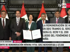 GOBIERNO ANUNCIA AUMENTO DE LA REMUNERACIÓN MÍNIMA VITAL EN DOS TRAMOS