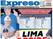 ENCUESTADORA CIT PONE A PORKY CON 36.8% PARA LA ALCALDÍA DE LIMA