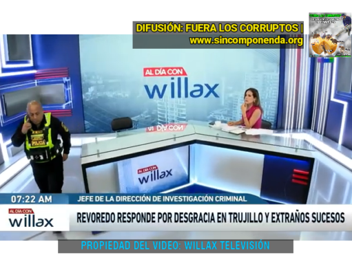 GENERAL REVOREDO ABANDONA ENTREVISTA ANTE PERIODISTA DE WILLAX
