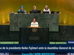 BUENA PRESENTACIÓN EN LA ONU DE LA PRESIDENTE KEIKO FUJIMORI