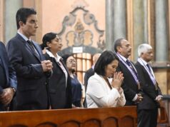 LA PRESIDENTA KEIKO FUJIMORI PARTICIPÓ EN LA MISA POR LA NACIÓN REALIZADA EN EL SANTUARIO DE LAS NAZARENAS