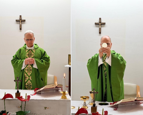 PAPA LEÓN XIV OFICIÓ MISA EN EL HOSPITAL GEMELLI